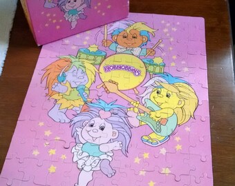 Hobnobbins Vintage Puzzle Characters  Playskool 90s