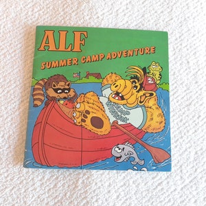 Alf Summer Camp Adventure Vintage Softcover Book Alien Character 80&#39;s