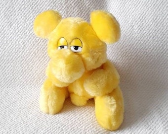 Vintage 1989 Kodak Kolorkins Kaboo Yellow Plush Toy Retro Advertising Promo Fantasy Creature Nostalgic Collector