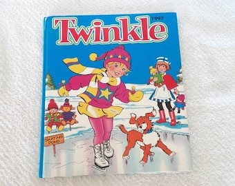 1997 Twinkle VTG Book Christmas Edition Stories Games Puzzles