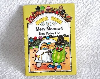 RARE Munch Bunch Book Merv Marrow's New Police Car 1984 ReserVD for Suzy