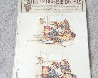 Water Decal Decorating Decoupage Holly Hobbie Vintage Design