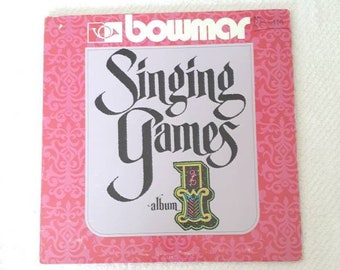 Singing Games for Teachers Tested Vintage Vinyl Recording Gatefold