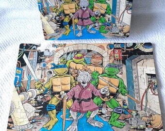TMNT Vintage Puzzle Rose Art Brand 99 Pieces Teenage Mutant Ninja Turtles 1990