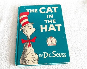 Book Club Edition The Cat in the Hat Vintage Dr. Seuss Hardcover Book