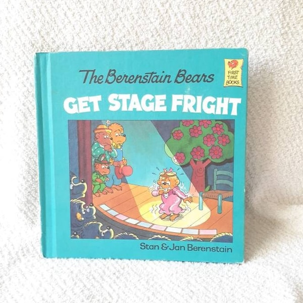 The Berenstain Bears Get Stage Fright VTG First Time Book  80s