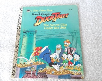 DuckTales The Secret City Under The Sea Little Golden Book