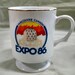 Vintage Vancouver Canada Expo 86 Souvenir Pedestal Mug