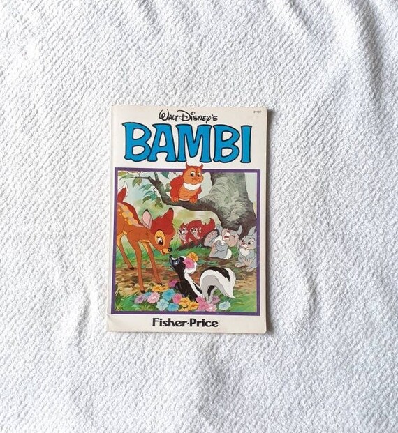 Bambi Vintage Fisher Price Comic Read-a-long Book - Etsy