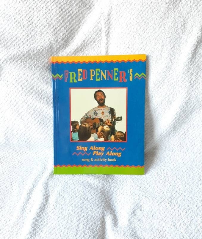Vintage Fred Penner's Sing Along Play Along Song and Activity Book Autographed