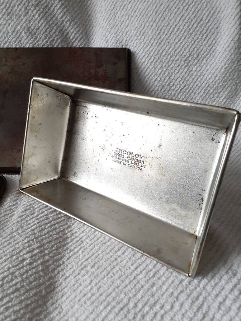 Ekco Baking Pan Set Cupcakes Sheet Loaf Vintage Ekcoloy Etsy
