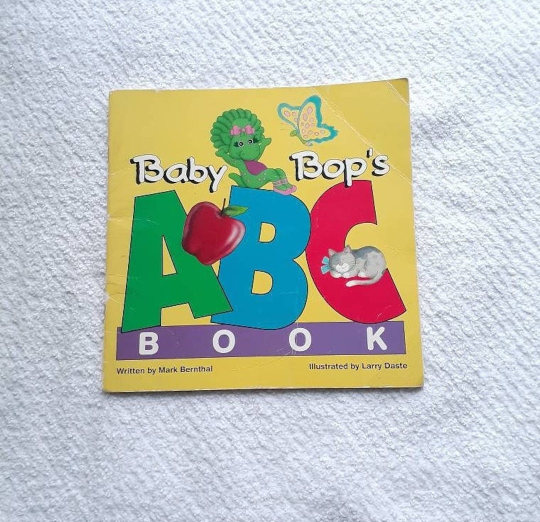Baby Bops Abc Book Vintage Barney Character Alphabet Etsy