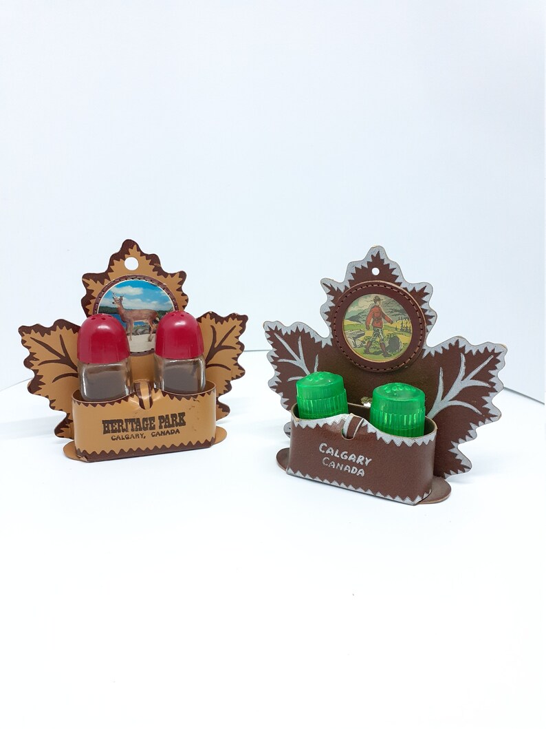 Calgary Canada Salt Pepper Souvenir Decor Pair