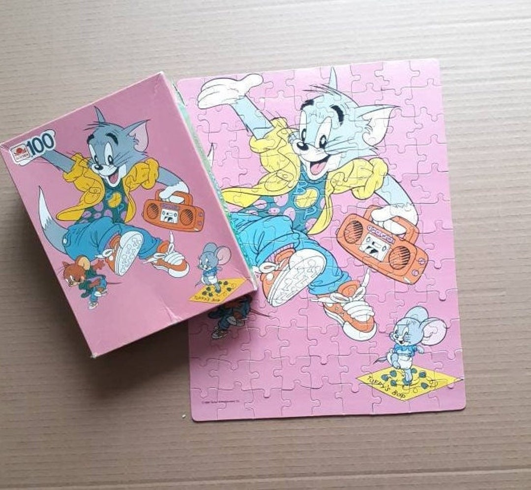 Tom and Jerry Vintage Jigsaw Puzzle Complete 100 Pieces - Etsy