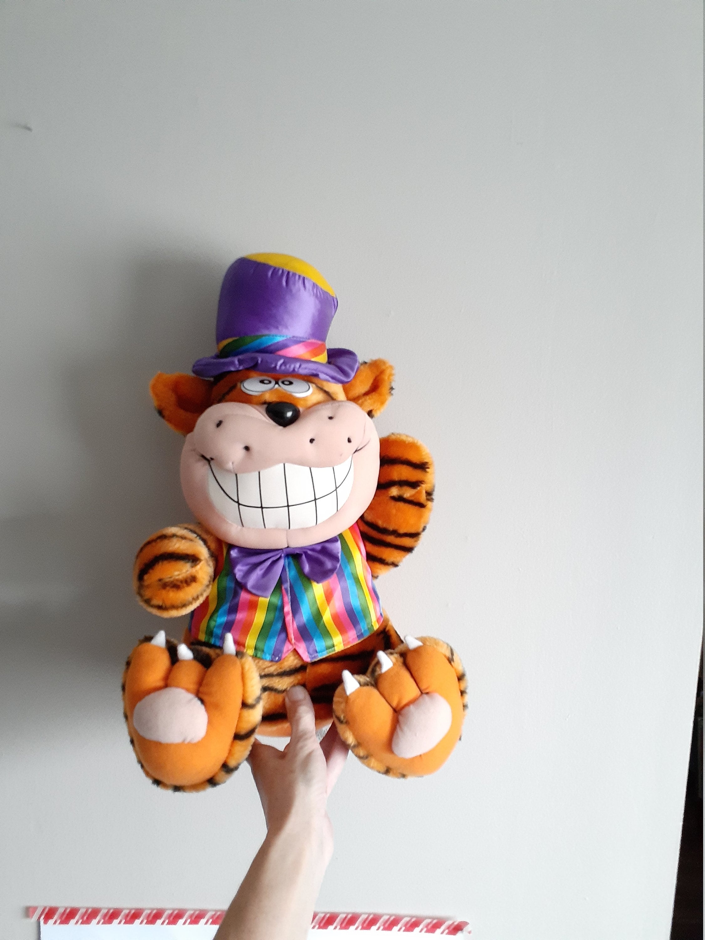 rainbow garfield plush