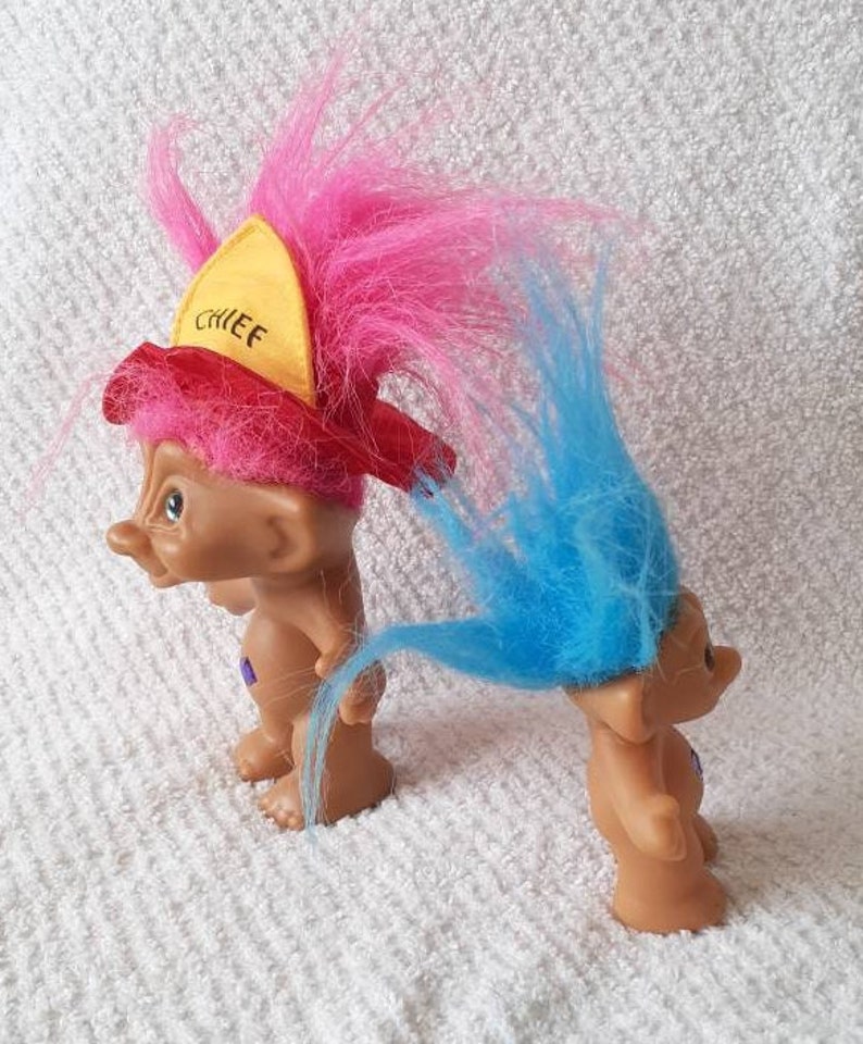 Jewel Belly Trolls Vintage Ace Novelty Treasure Troll 90s Etsy
