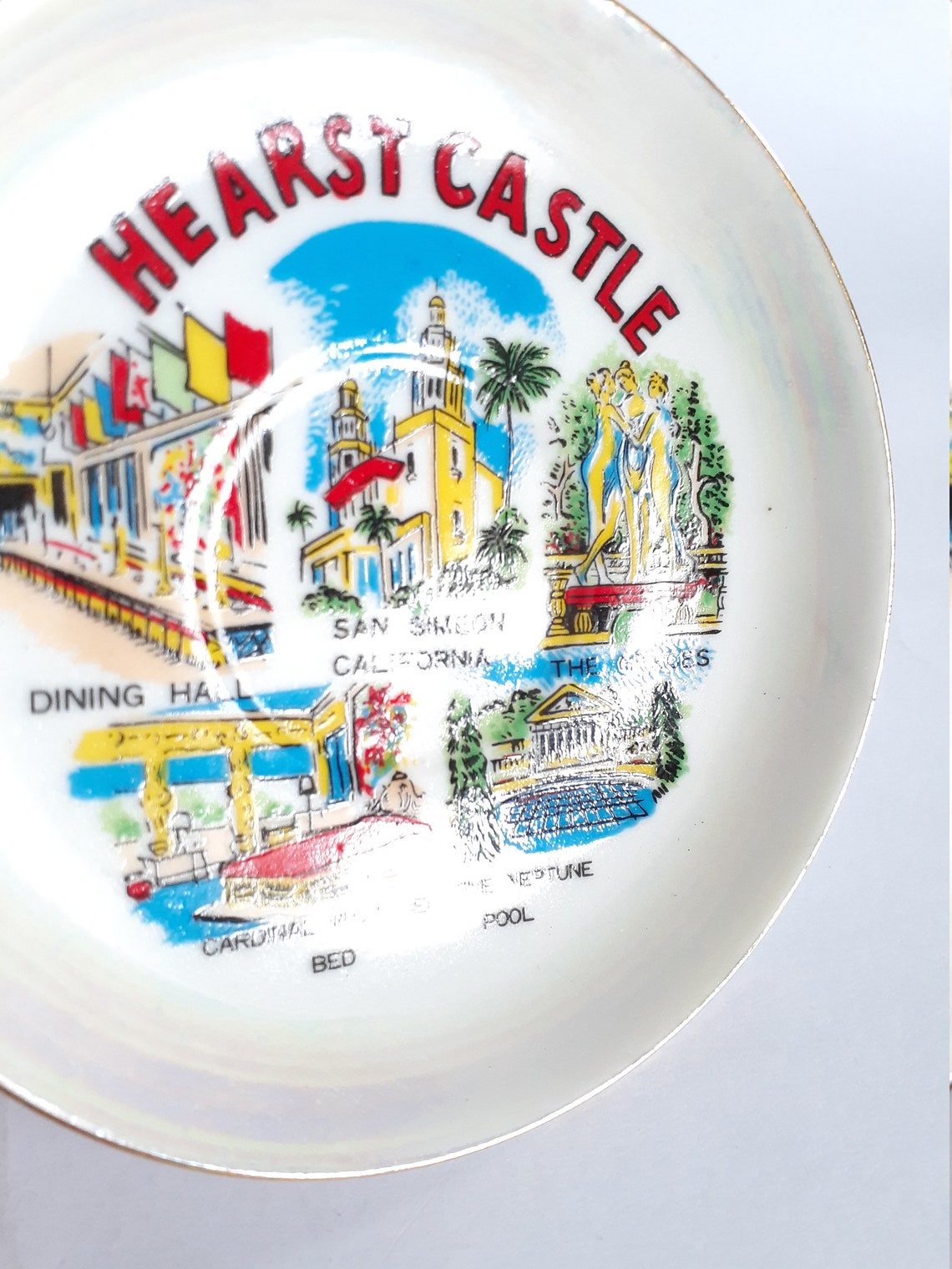 Beautiful Hearst Castle Vintage Souvenir Plate | Etsy