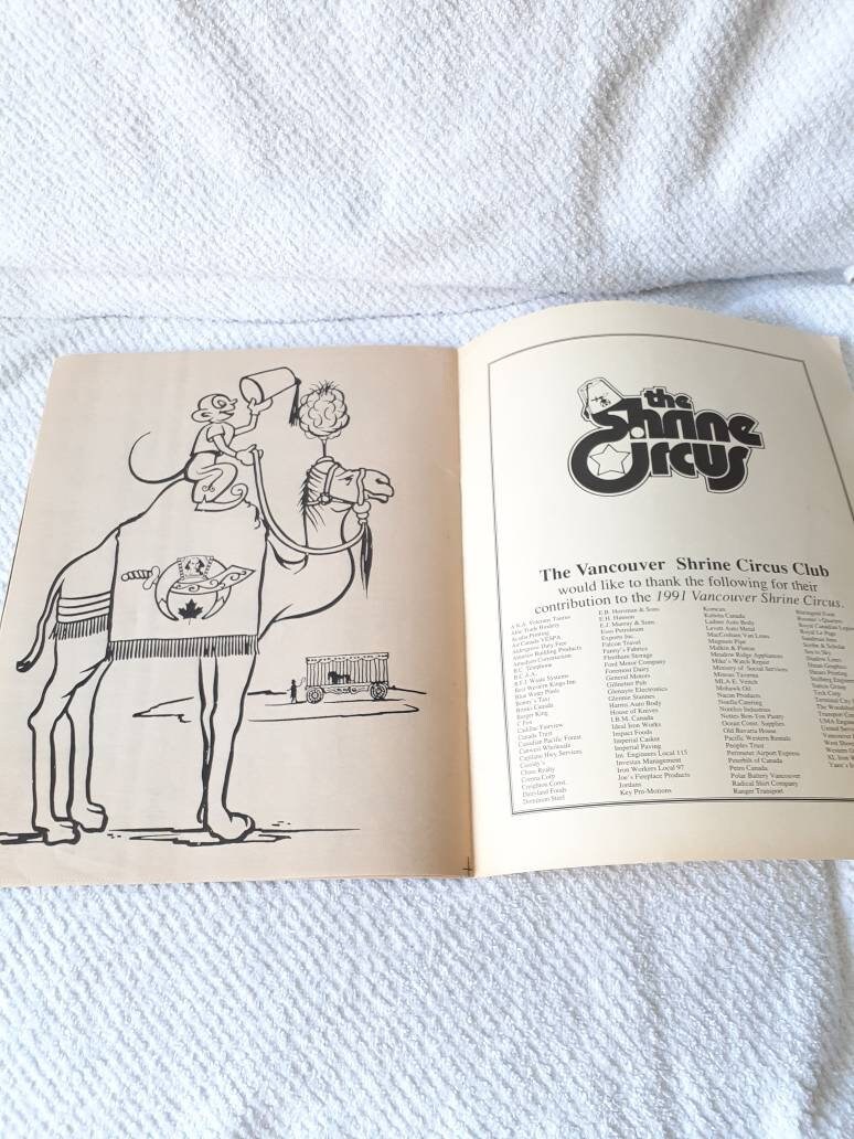 Vintage Coloring Book the Shrine Circus 90s Activity Books - Etsy