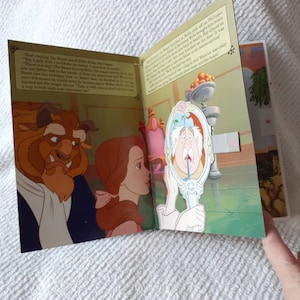 Pop-up Book Beauty and the Beast Deluxe Read Along Disney - Etsy