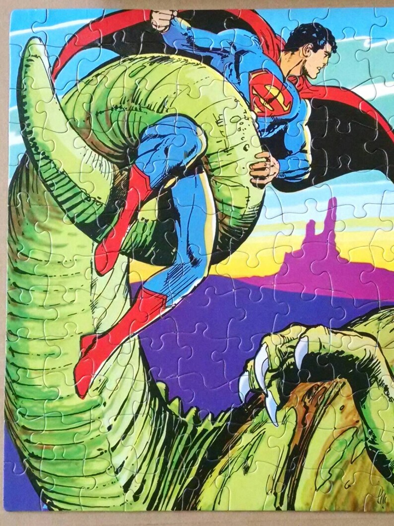 Puzzles games Entertaining Fun Sale Vintage DC Superman Puzzle