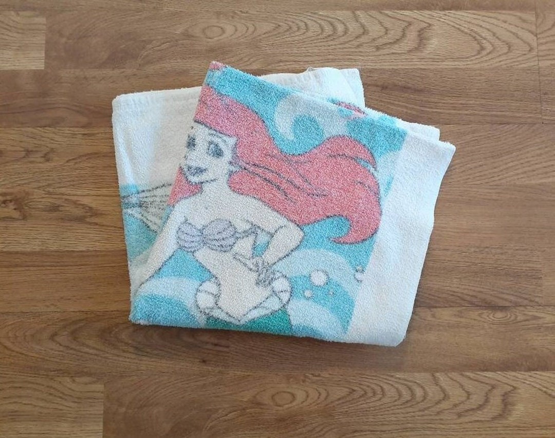 The Little Mermaid Hand Towel Vintage Disney 90s Etsy