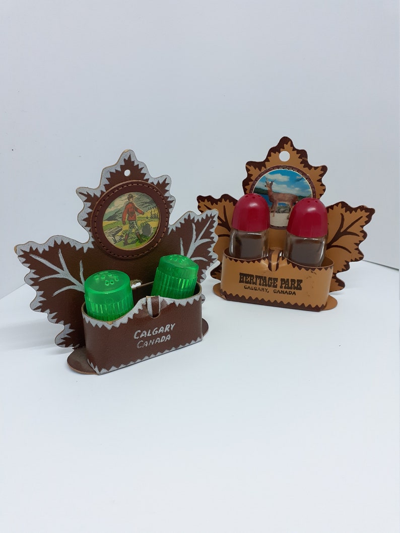 Calgary Canada Salt Pepper Souvenir Decor Pair