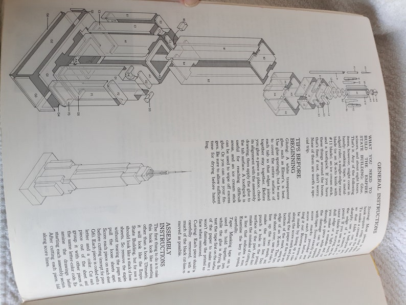 Empire State Building Build Your Own Vintage Paper Cut Out Book - Etsy