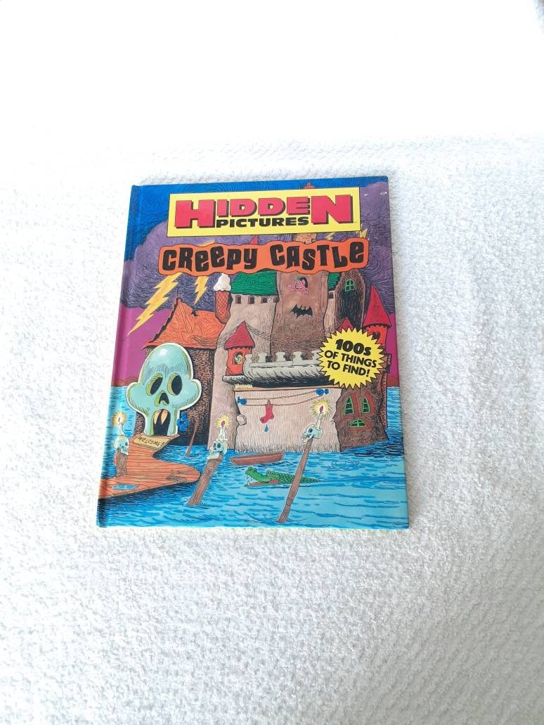 Creepy Castles Vintage Book Hidden Pictures Halloween Look