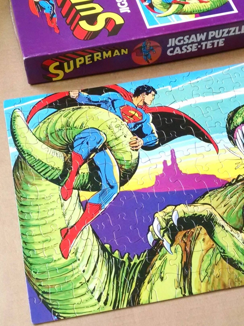 Puzzles games Entertaining Fun Sale Vintage DC Superman Puzzle