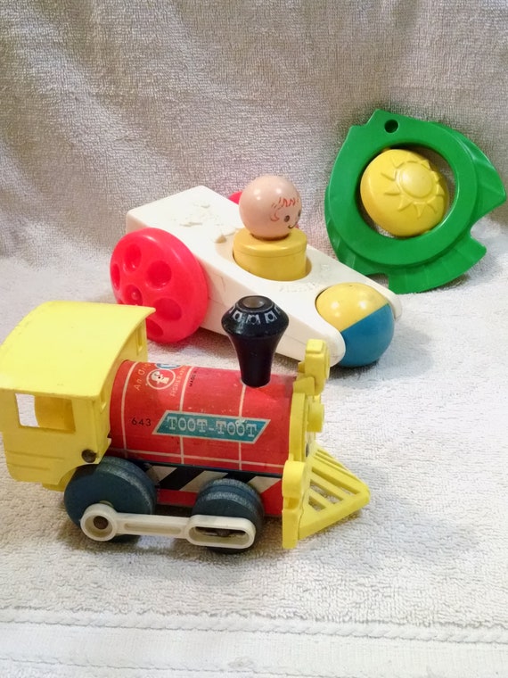 fisher price red yellow car