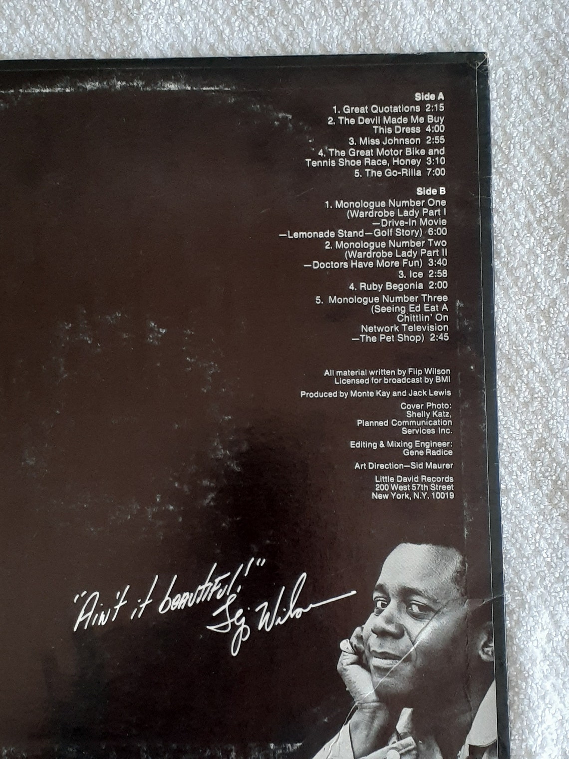 Flip Wilson The Devil Made Me Buy This Dress Vintage Vinyl Comedy Album 60's Humor Record LP, photo 2 of 5