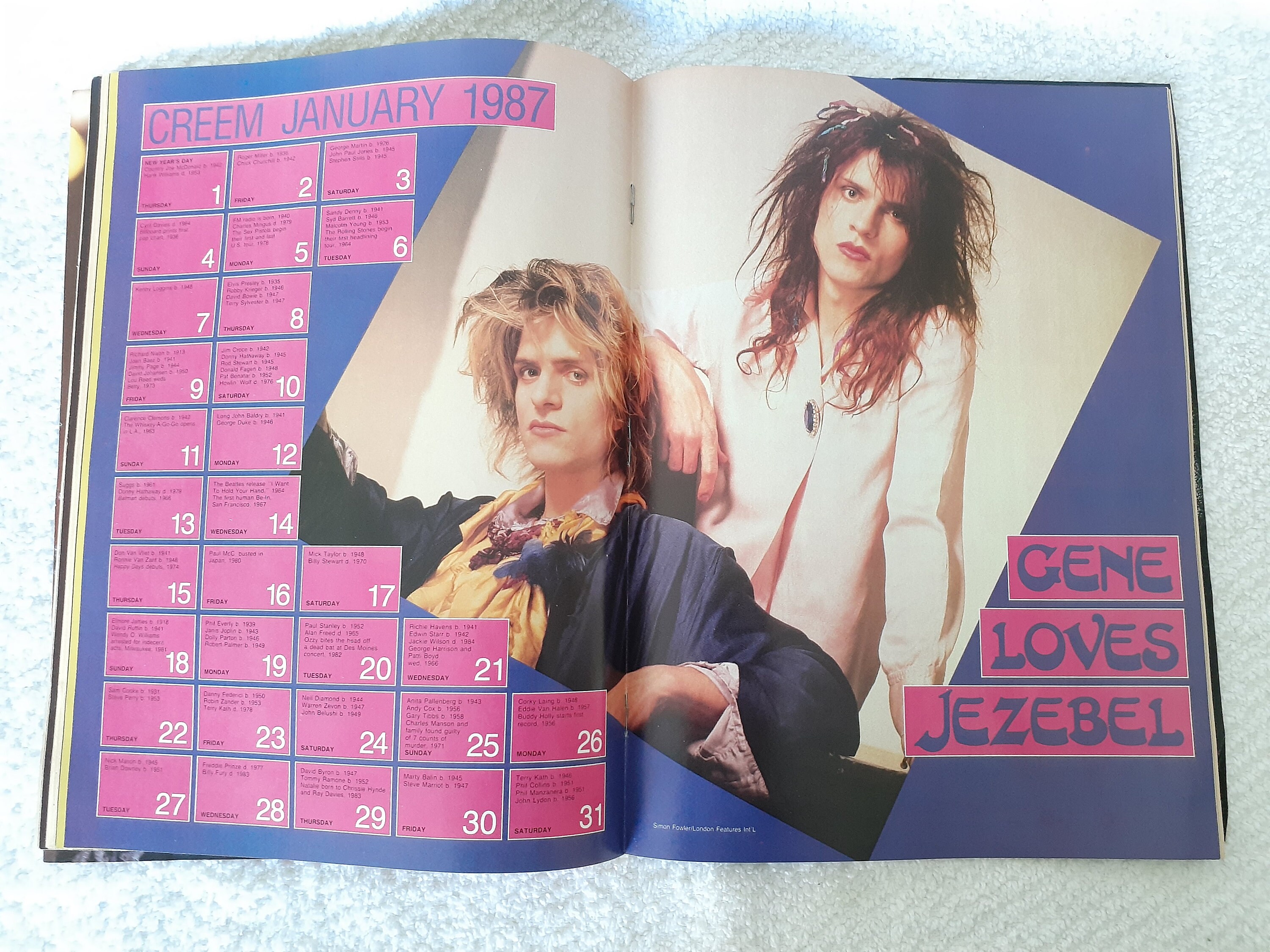 Creme Magazine John Fogerty Bon Jovi Let's Rock Issue 1987 - Etsy