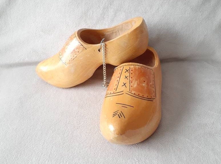 Vintage Dutch Wooden Shoes Traditional Clogs Klompen Handmade - Etsy Ireland