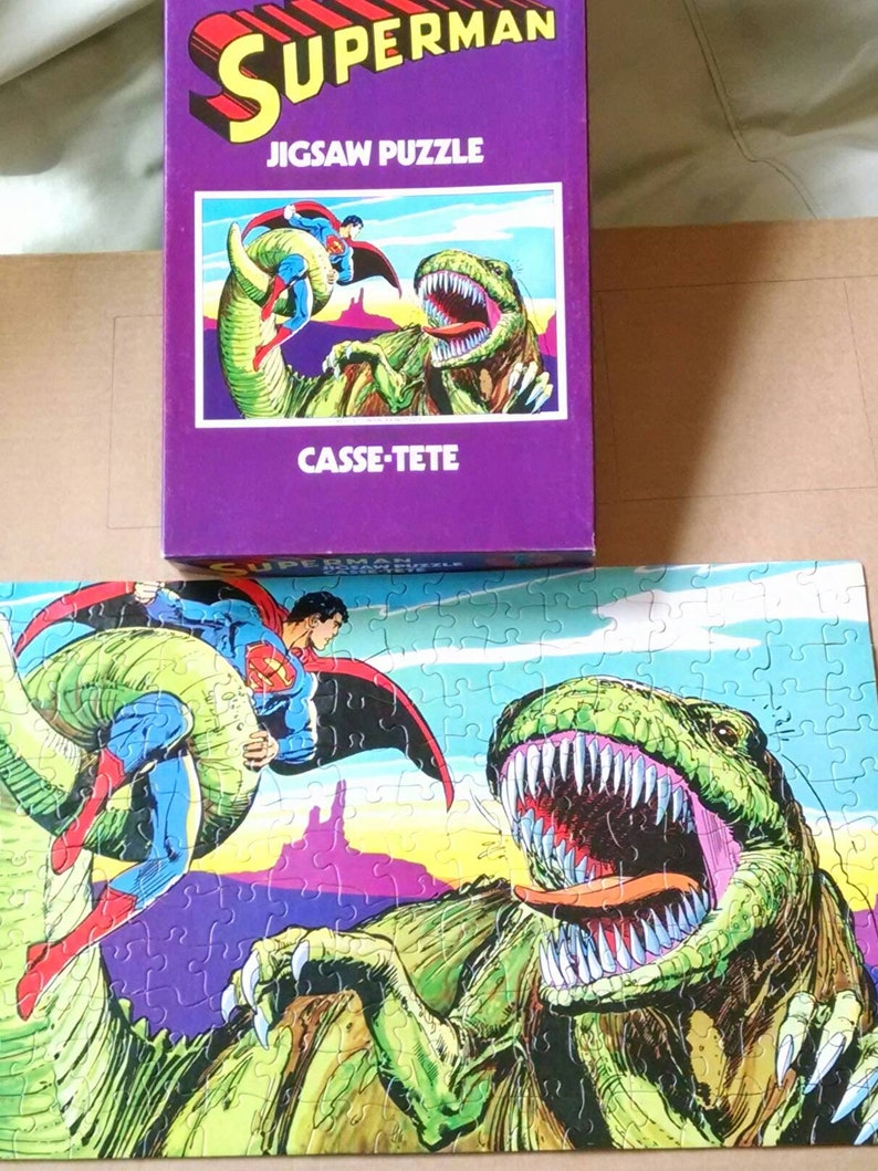 Puzzles games Entertaining Fun Sale Vintage DC Superman Puzzle