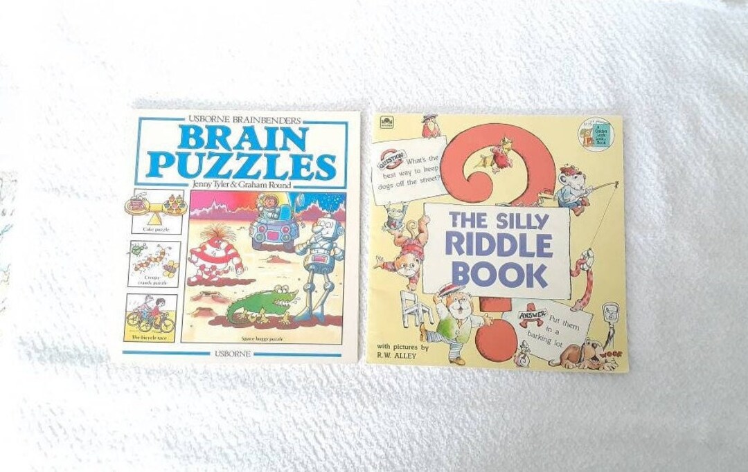 Vintage Brainbenders and Silly Riddles Softcover Children's Books - Etsy
