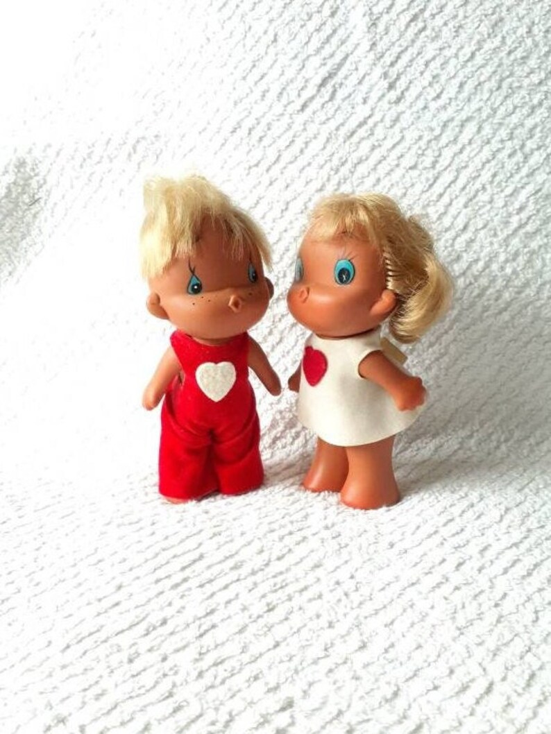 Vintage Kamar Kissing RARE Dolls Wide Blue Eyes Pursed Lips Etsy