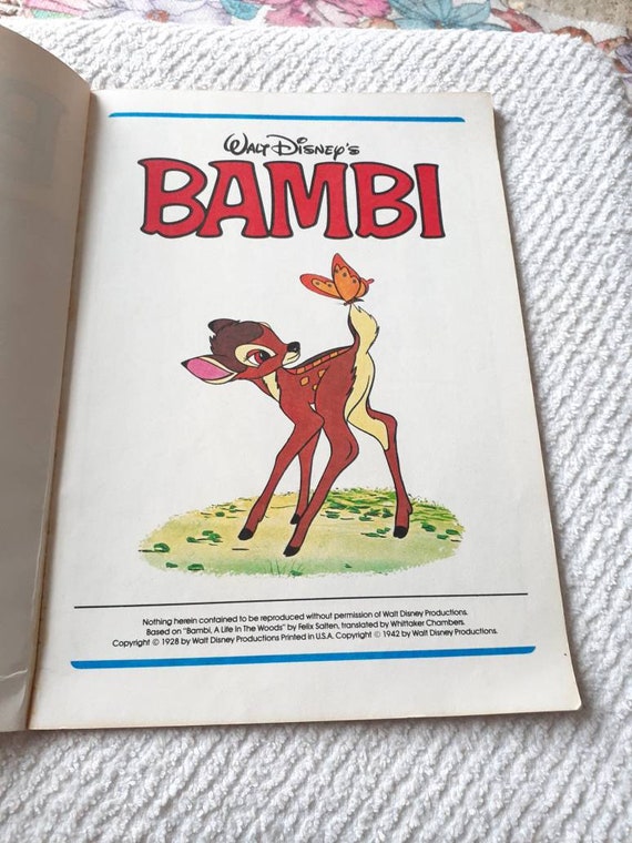 Bambi Vintage Fisher Price Comic Read-a-long Book - Etsy