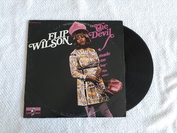 Flip Wilson The Devil Made Me Buy This Dress Vintage Vinyl Comedy Album 60's Humor Record LP