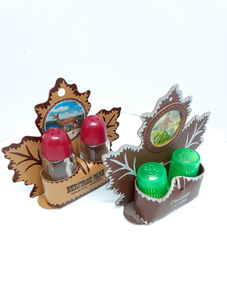 Calgary Canada Salt Pepper Souvenir Decor Pair