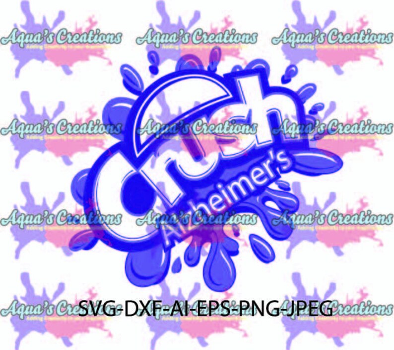 Download Crush Crush Alzheimer's Zip File svg-dxf-eps-jpg-png | Etsy