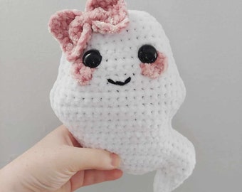 Ghost pluche - Ghost Toy - Ghost Stuffy - Ghost kussen - Halloween-decor - Halloween-kussen - herfstkussen - fluwelen kussen - knuffeldier