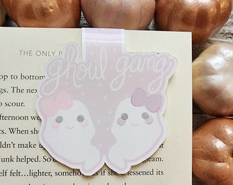 Geist magnetisches Lesezeichen - süßes Halloween magnetisches Lesezeichen - Ghostie Lesezeichen - Aquarell Lesezeichen - Buch Liebhaber Geschenk - Leser Geschenk