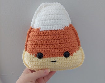 Felpa de maíz de caramelo - Juguete de maíz de caramelo - Congestionado de maíz de caramelo - Almohada de maíz de caramelo - Decoración de Halloween - Almohada de Halloween - Almohada de otoño - Almohada de terciopelo