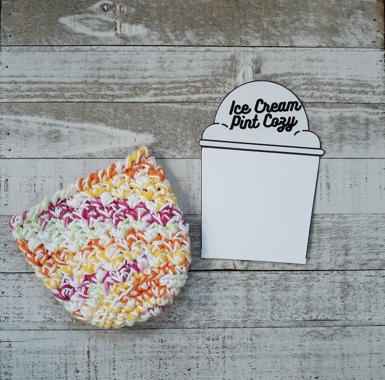 PRINTABLE Ice Cream Pint Cozy Template Downloadable PDF Etsy