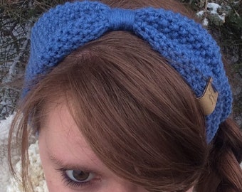 Ear Warmers, Headband, Blue Wool Ear Warmer's for Women