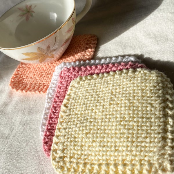 Yellow - Handmade Cotton Coasters (Set of 2) 104