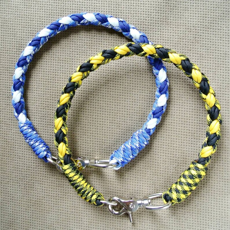 CUSTOMIZABLE Rope Dog collar handmade out of 550 Paracord. Dog Etsy