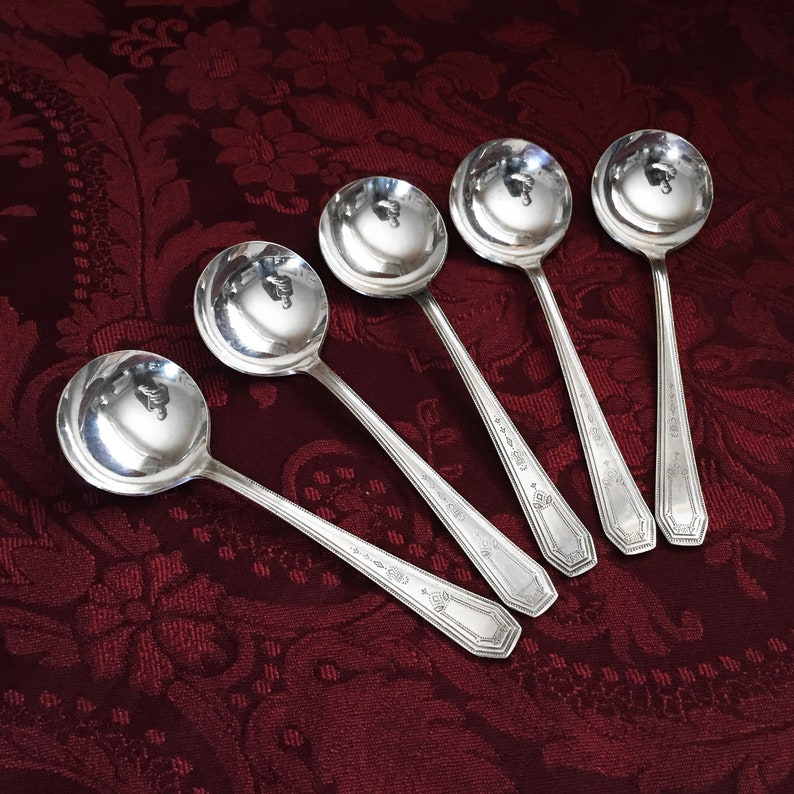 No Monogram National Silver SEB THREE 12pc Silverplate EPNS Flatware