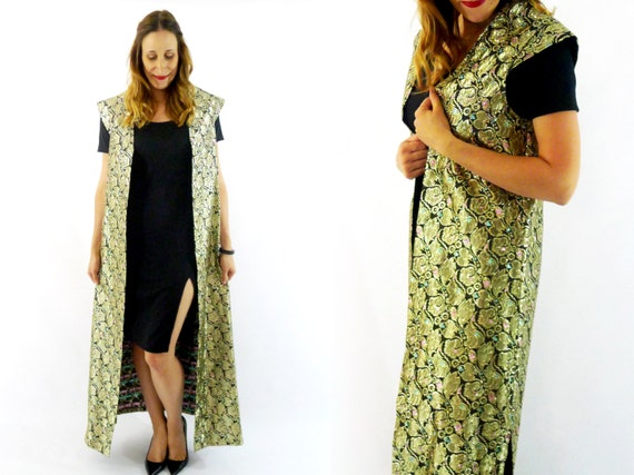 1960s Brocade Dress Coat XL