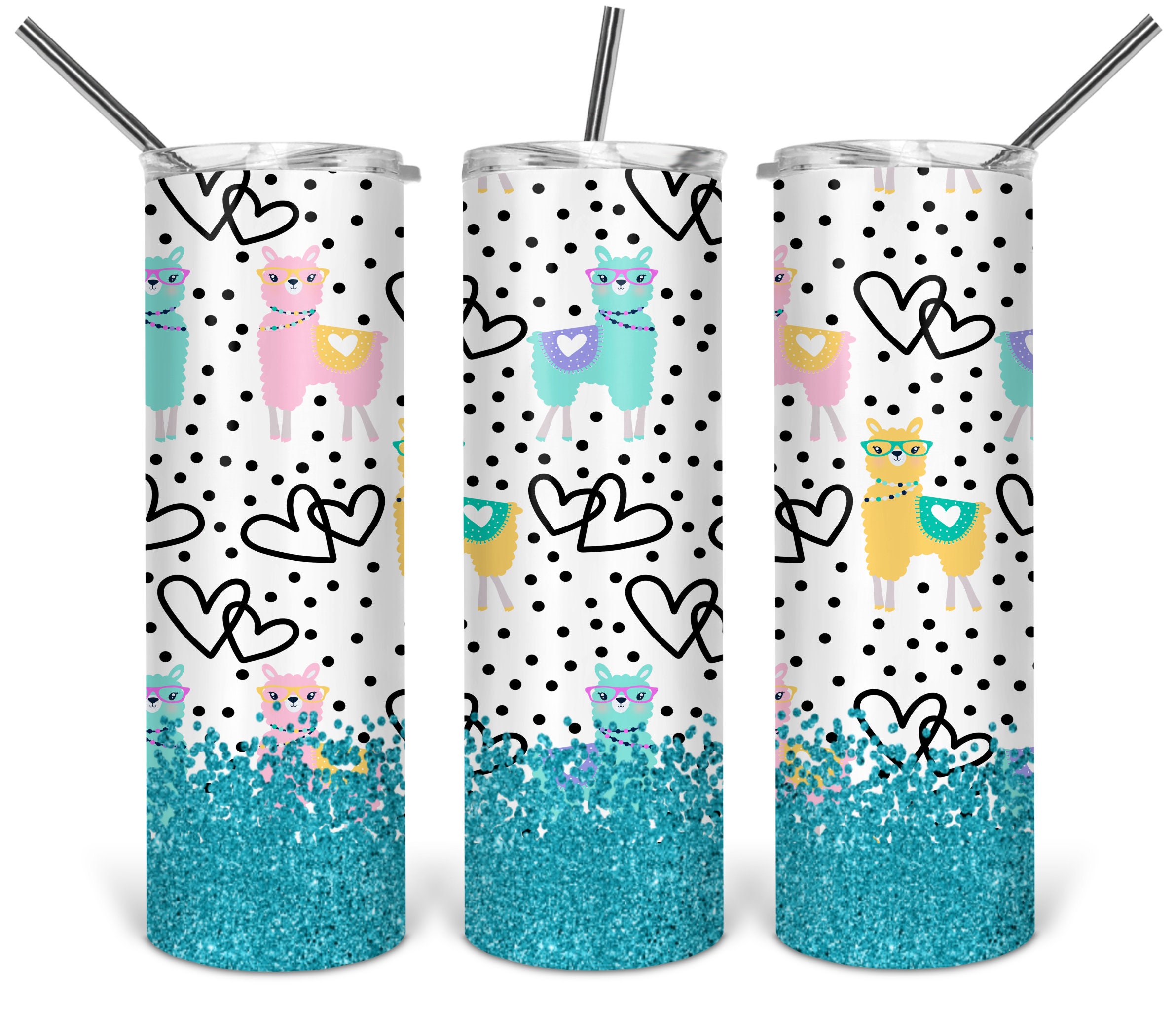 Sublimation tumbler glitter tumbler cute tumbler 20 oz Etsy